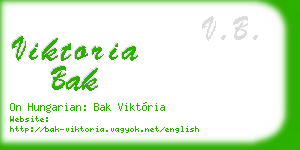 viktoria bak business card